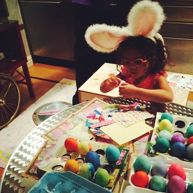 Monroe Cannon got creative while decorating her Easter eggs.
Source: Instagram user mariahcarey