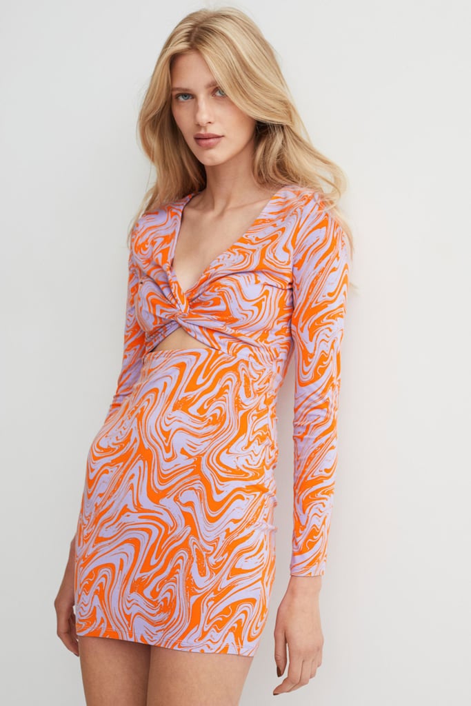 For a Pop of Color: Cut-Out Dress