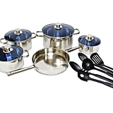 cook pro 7 piece 18 10 stainless steel cookware set cook pro 7 piece 18 10 stainless steel cookware set