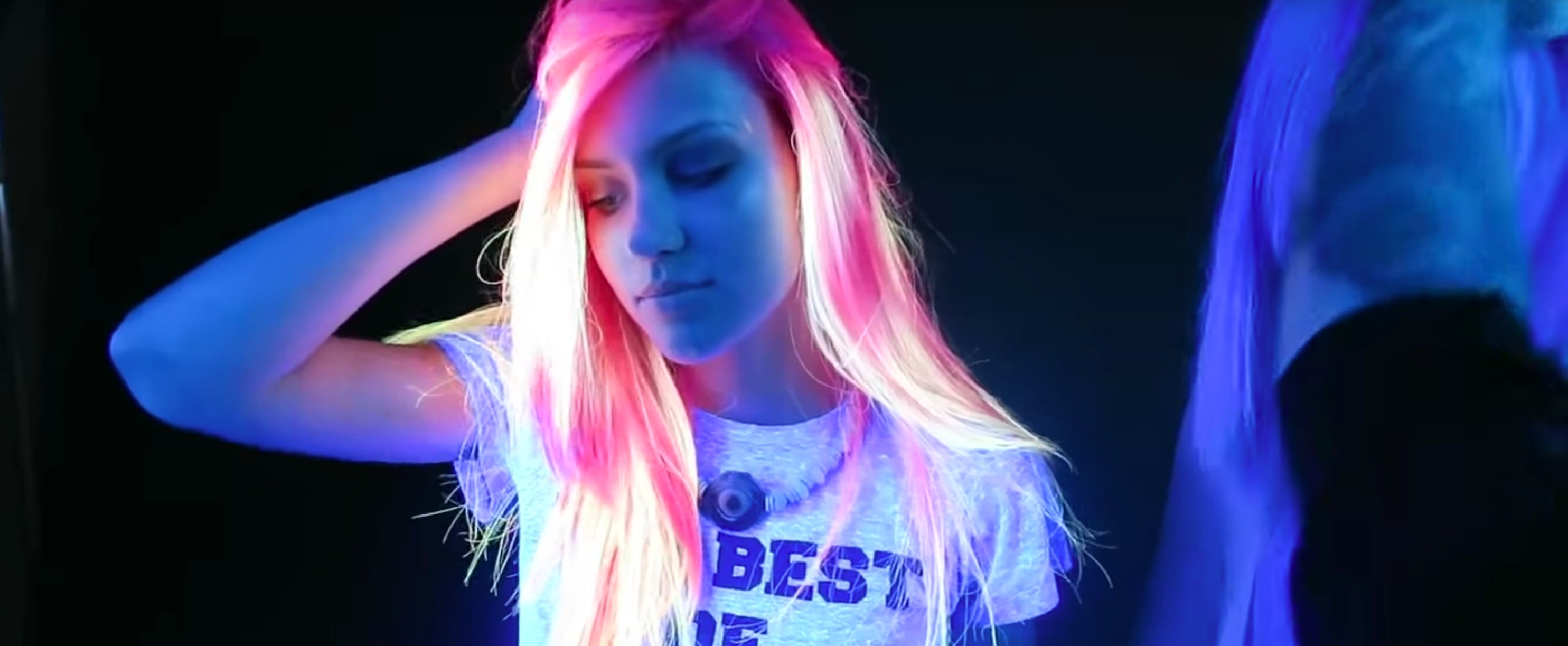 Glow-in-the-Dark Rainbow Hair Video