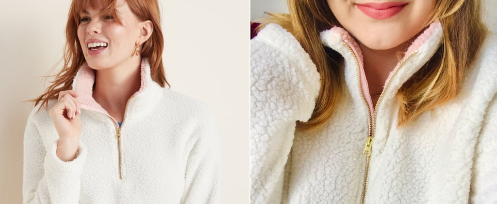 The Coziest Sherpa Pullover Sweatshirt | Editor Review 2020