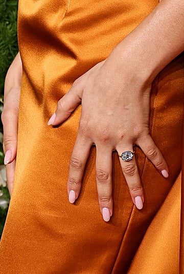Engagement Nails Inspired by Celebrities