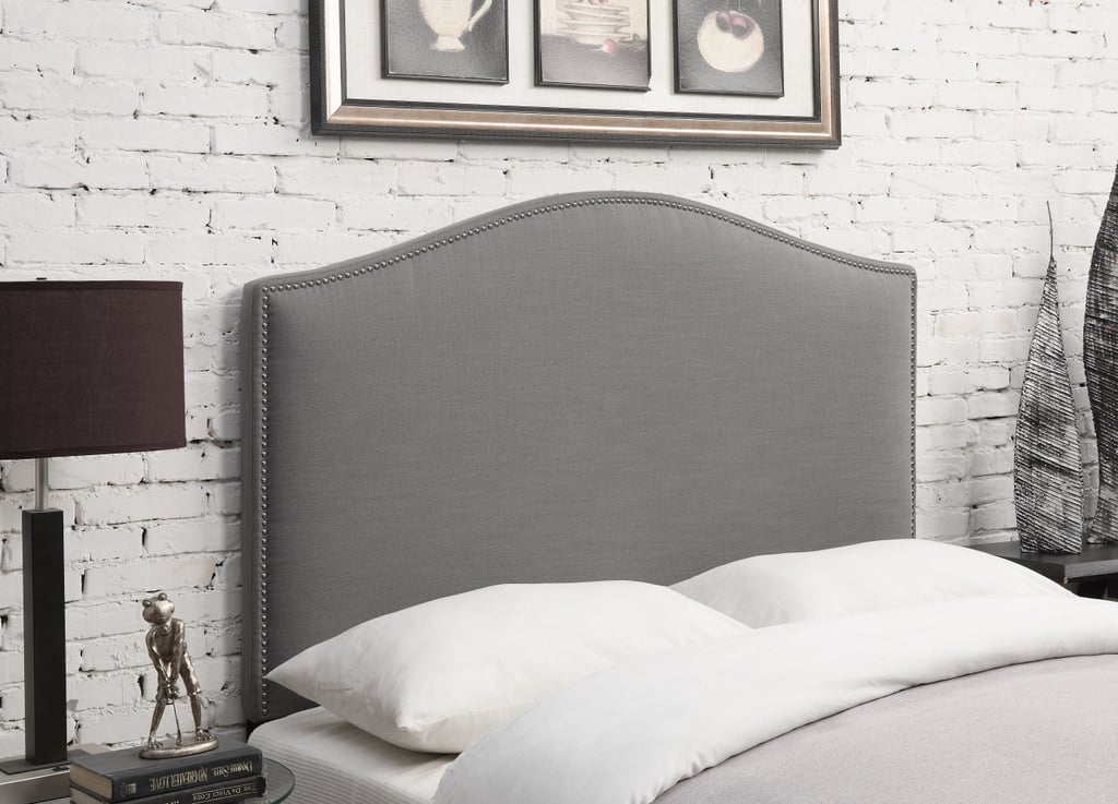Camel Back Linen Upholstered Headboard