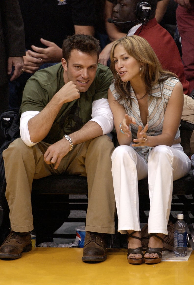 Jennifer Lopez and Ben Affleck Courtside in Los Angeles