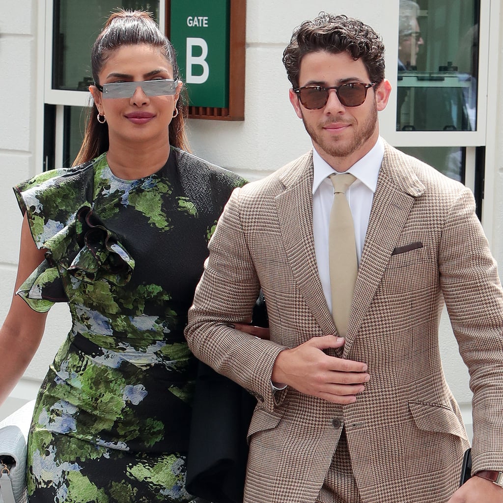Priyanka Chopra Wears Stiletto Stocking Boots With Nick Jonas at Wimbledon
