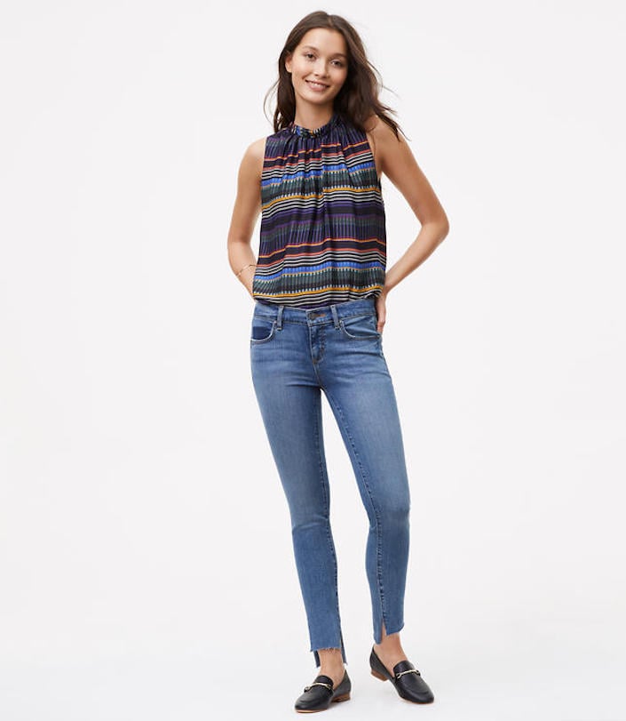 Loft Modern Step-Hem Skinny Jeans