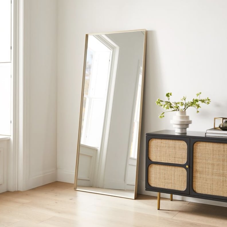 Best Selfie Mirror: West Elm Thin Metal Floor Mirror