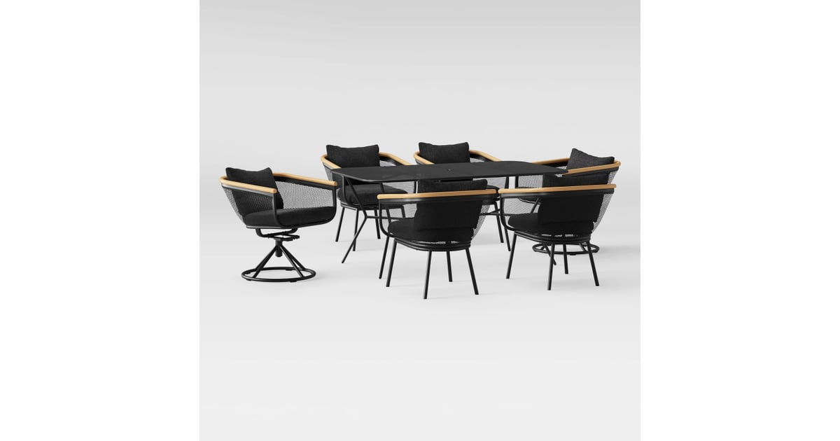 Bangor 7pc Patio Dining Set Charcoal | Best Memorial Day Deals and Sales at Target | POPSUGAR 