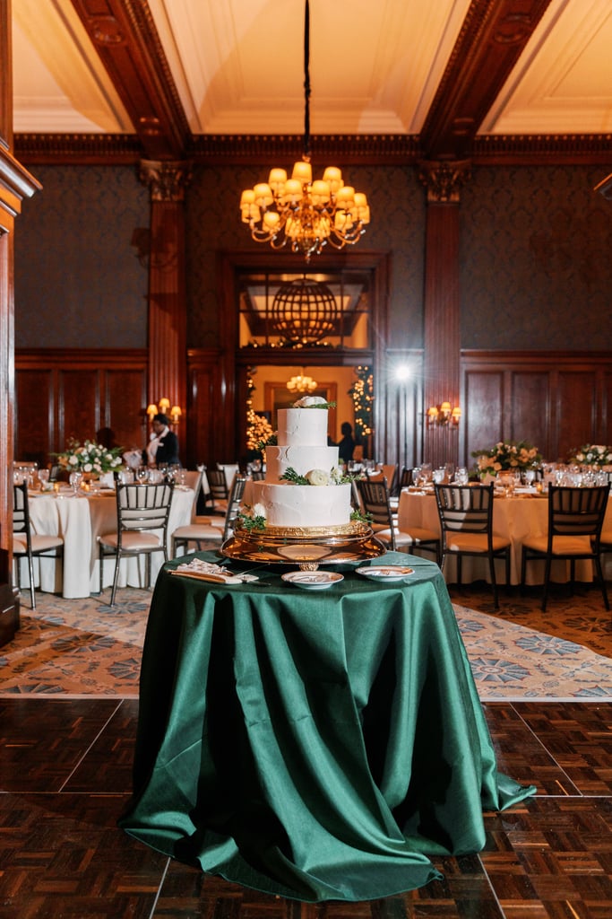Green Satin Tablecloth