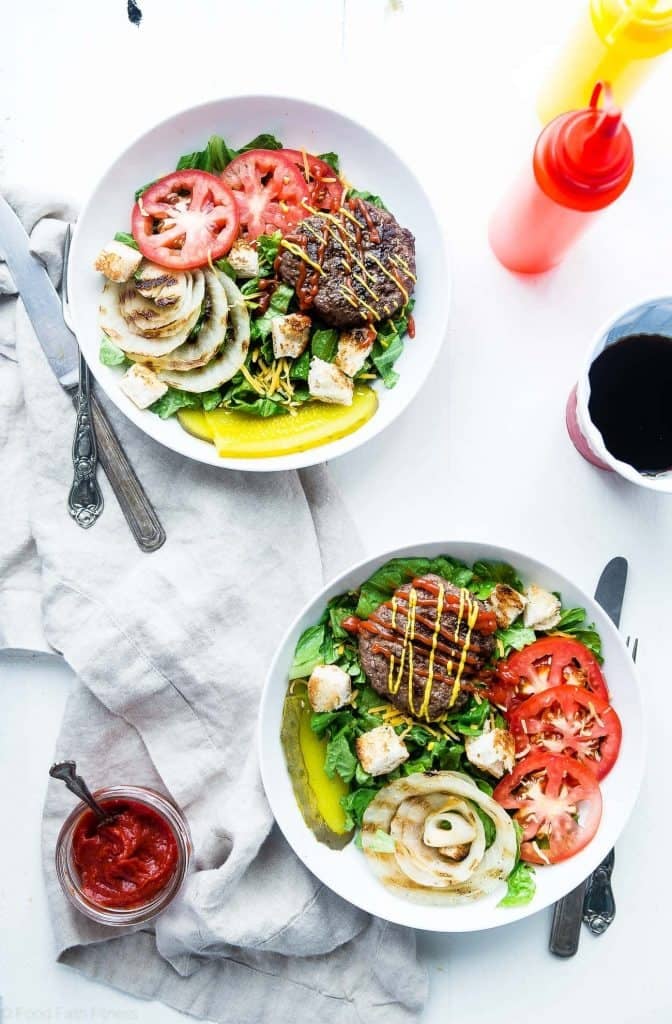 Cheeseburger Salad Bowls