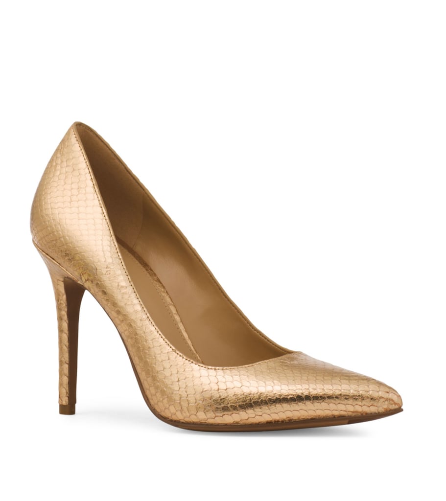 Michael Kors Claire Snakeskin Leather Pumps