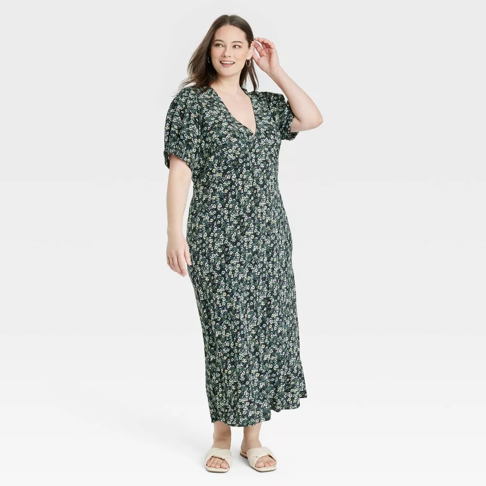Best Puff-Sleeve Midi Dress