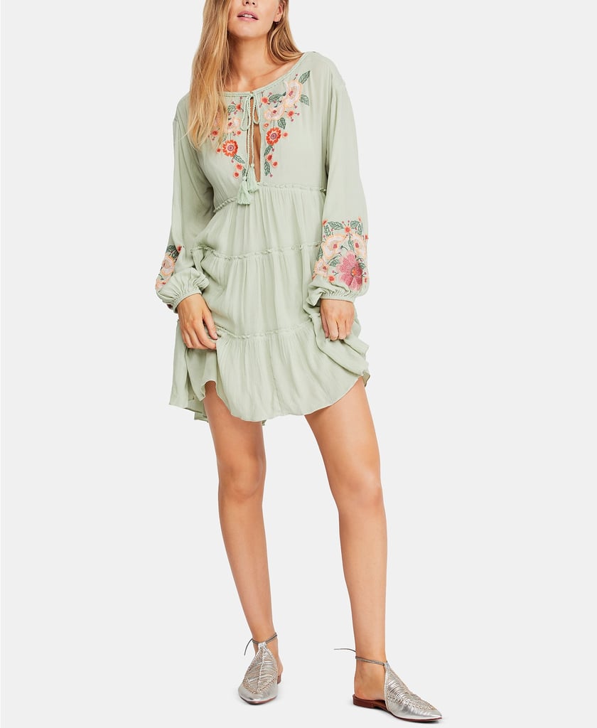 Free People Spell On You Embroidered Keyhole Dress