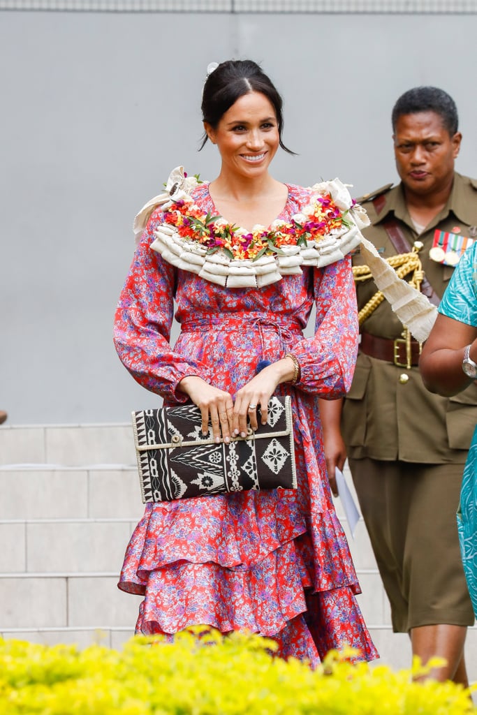 Meghan Markle Wears Figue Ruffle Dress in Fiji October 2018