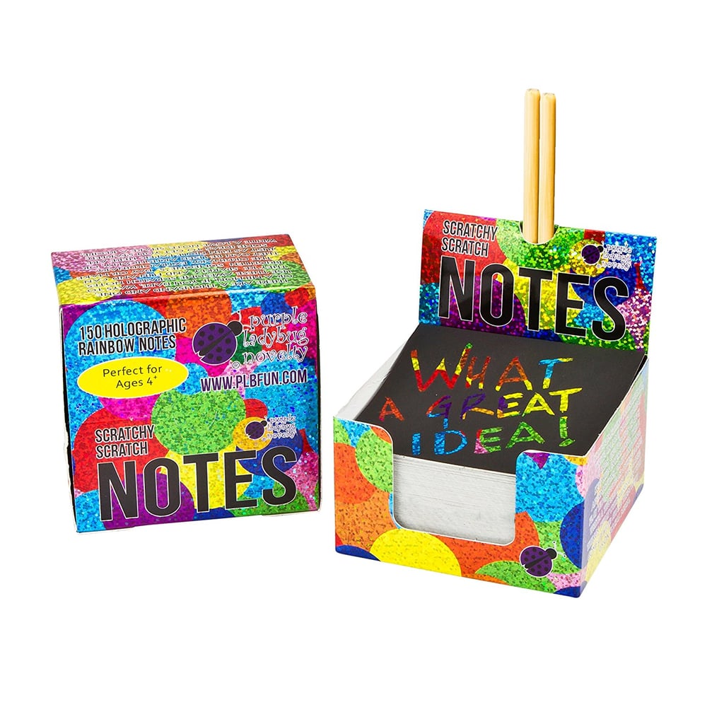 For a Crafty Kid: Scratch Off Mini Holographic Rainbow Notes