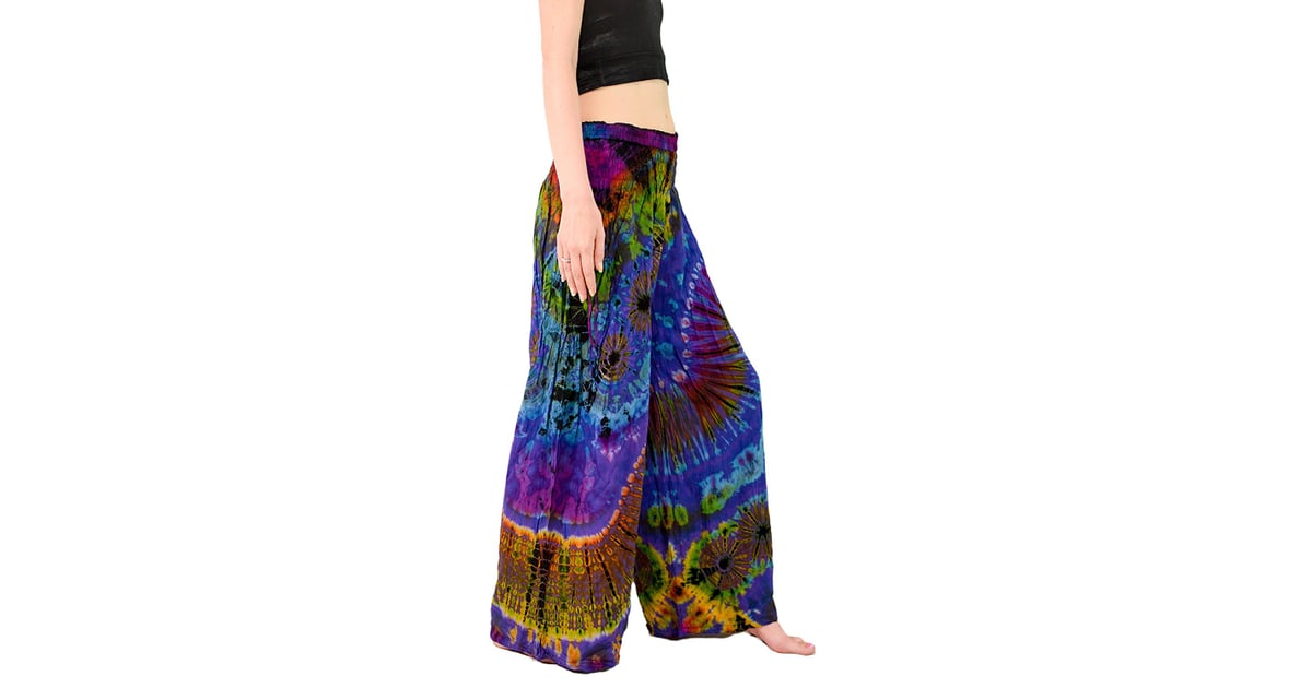 Orient Trail Women's Cold Dyed Tie-Dye Wide Leg Palazzo Yoga Pants ...