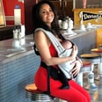 Vanessa Morgan and Her Baby Boy River Swung by Pop's Diner on the Set of Riverdale