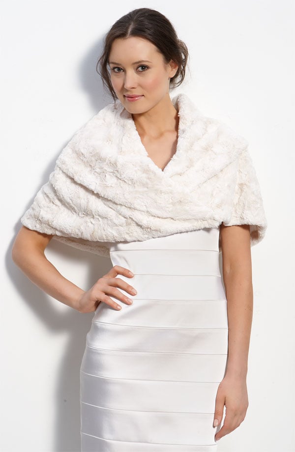 eliza j faux fur shawl