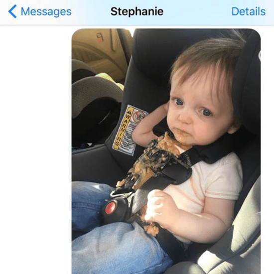 Dad's Texts to His Wife When His Kid Throws Up in the Car