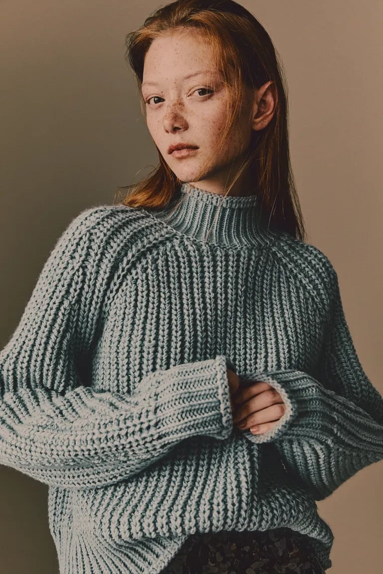 A Chunky Knit Sweater
