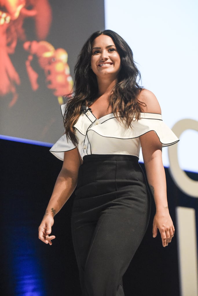 Demi Lovato Self-Portrait Jumpsuit June 2017