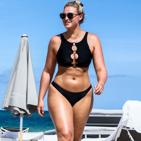 Iskra Lawrence Black Bikini With Rings July 2018