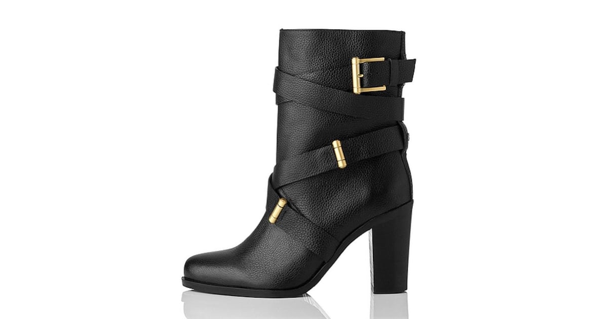 strappy leather boots