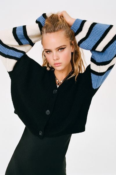 Truly Madly Deeply Piper Slouchy Balloon Sleeve Cardigan