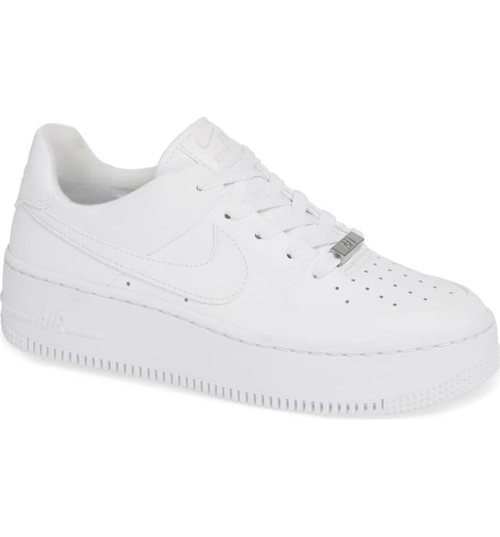 Nike Air Force 1 Sage Low Platform Sneaker | Pink Suede Nike Air Force ...