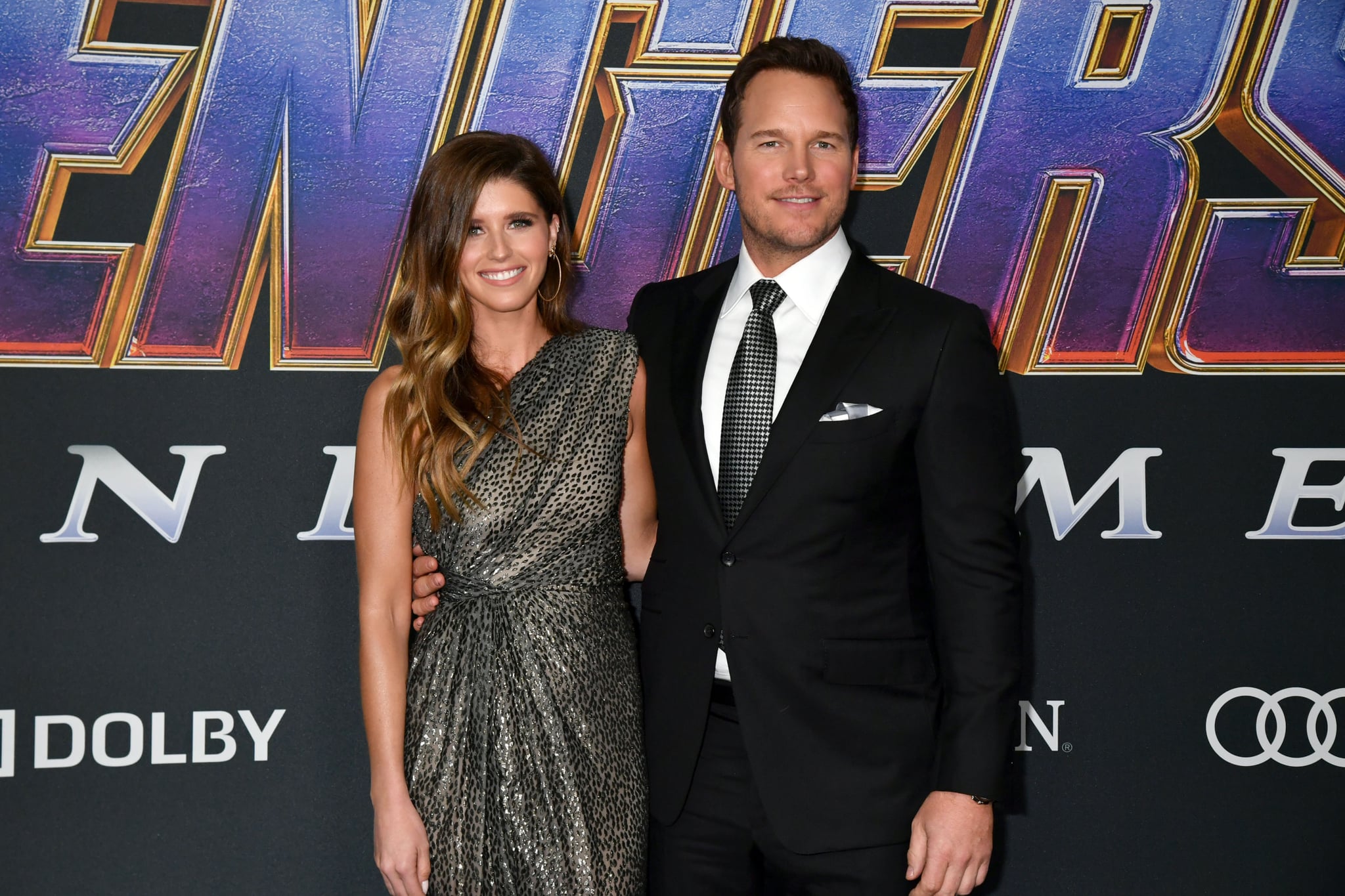 LOS ANGELES, CALIFORNIA - APRIL 22: Katherine Schwarzenegger and Chris Pratt attend the World Premiere of Walt Disney Studios Motion Pictures 