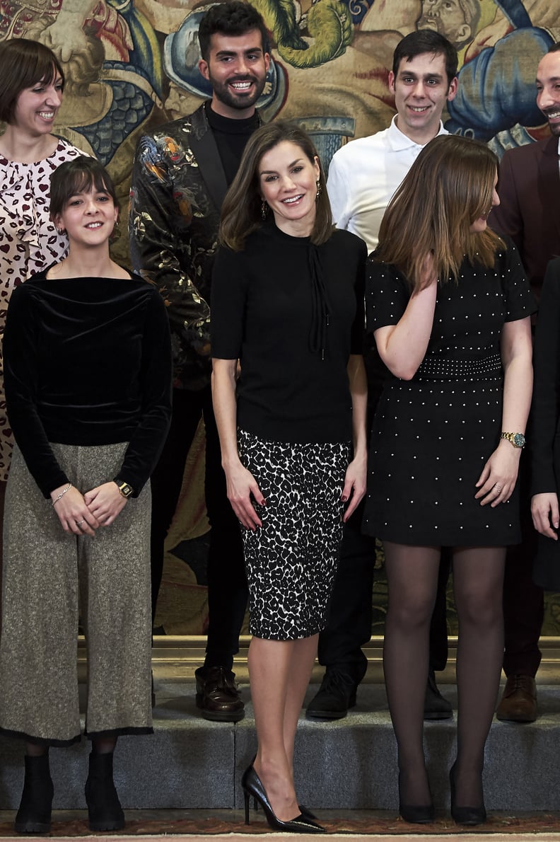 Letizia in Roberto Verino, February 2018