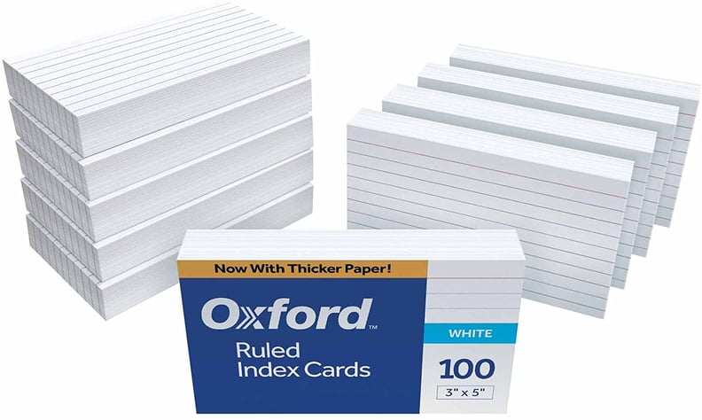Best Flashcards: Oxford 31EE Ruled Index Cards: