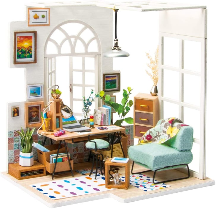 Rolife SoHo Time DIY Miniature Dollhouse The Best Craft Kits For Adults on Amazon POPSUGAR