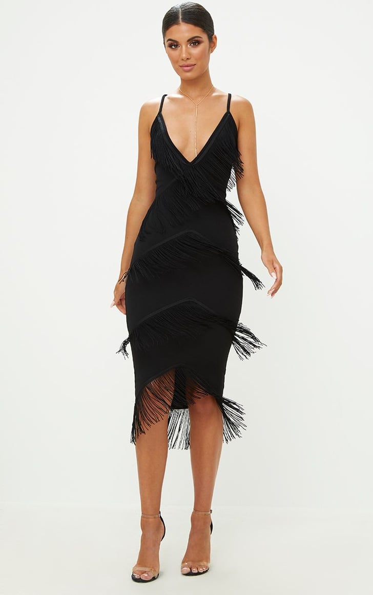 Strappy top tassel dress