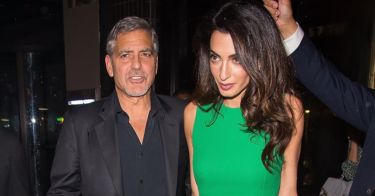 Amal Clooney Wearing Green Versace Dress | PS Fashion