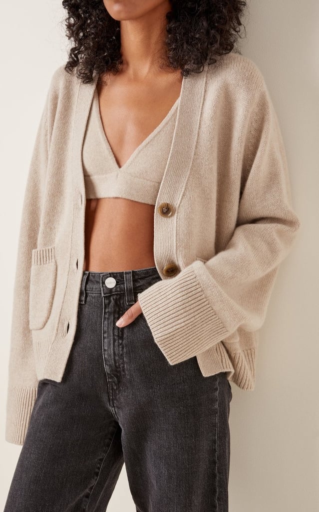 Lisa Yang Cappucinne Cashmere Bralette Top and Danni Cardigan