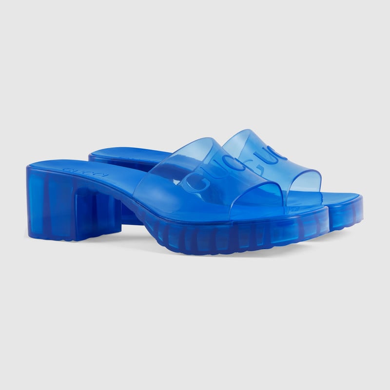 Gucci slides sale women blue