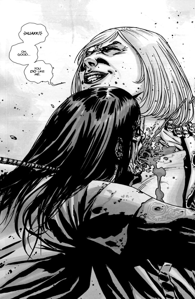 Carol isn't even alive in the comics anymore; she commits suicide-by-walker.

    Related:

            
            
                                    
                            

            5 Grim Differences Between the Walking Dead Comic and TV Show