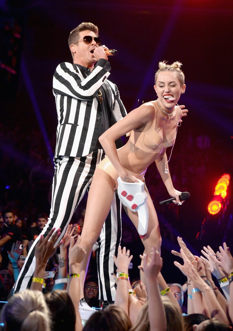 Robin Thicke and Miley Cyrus's Racy "Blurred Lines" Performance (2013)
