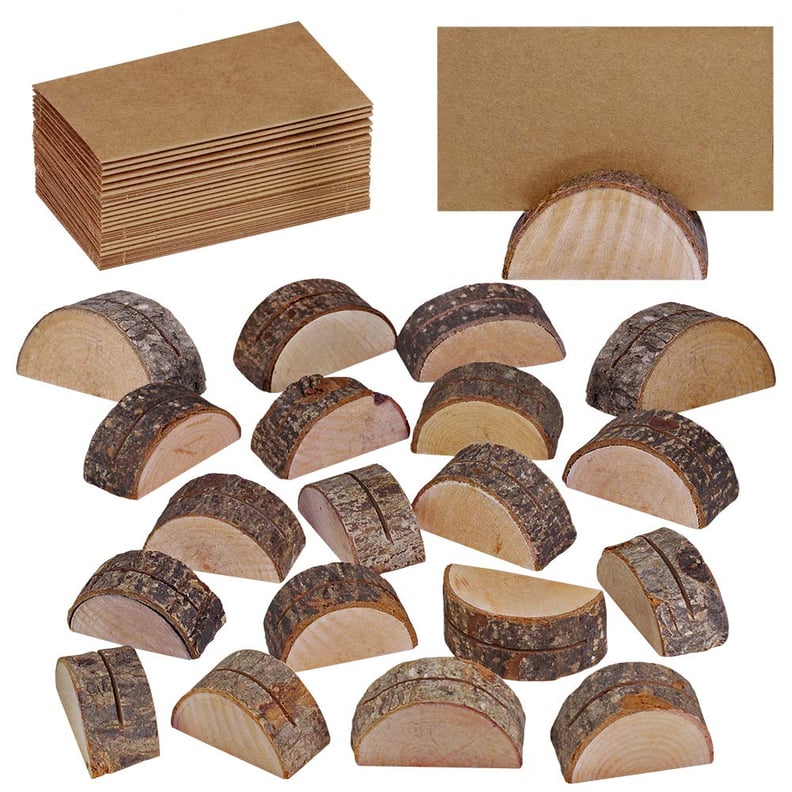 Supla Rustic Wood Place-Card Holders
