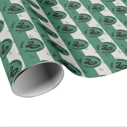 Harry Potter Slytherin House Traits Graphic Wrapping Paper