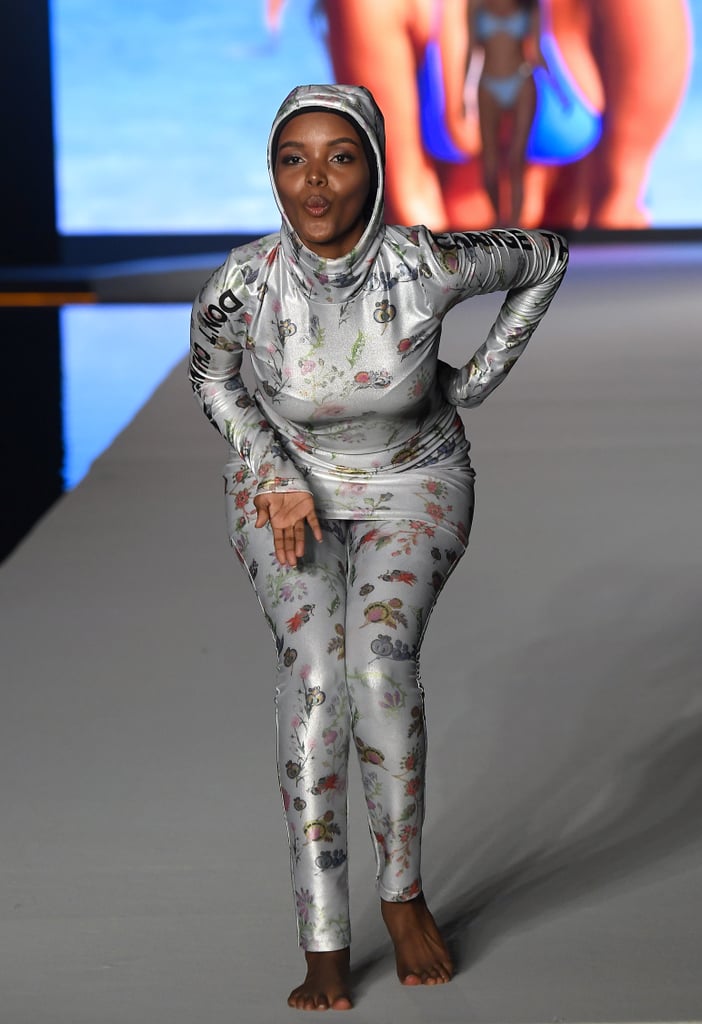 Halima Aden Wears Burkini At Sports Illustrated Runway Show Popsugar 9698