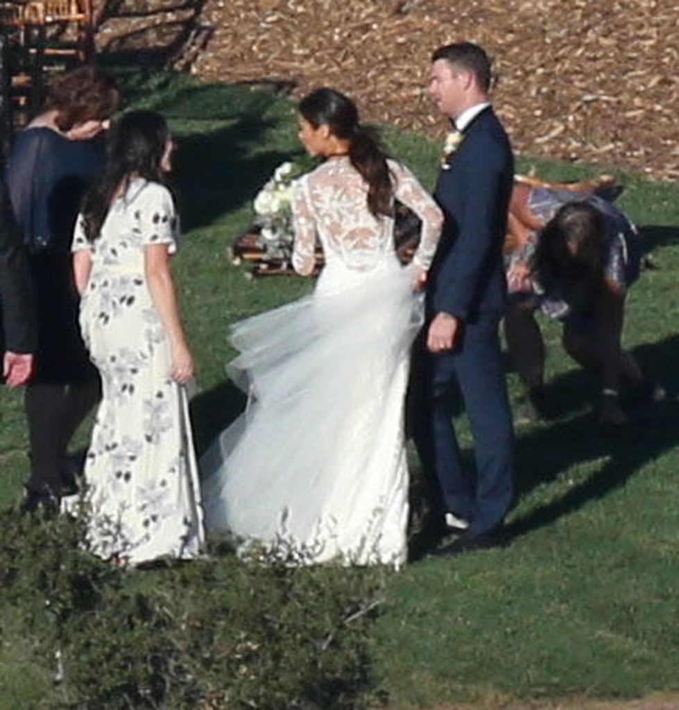 You can really see all those stunning lace details from the back