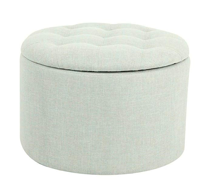 Ravenna Home Justin Tufted Storage Ottoman