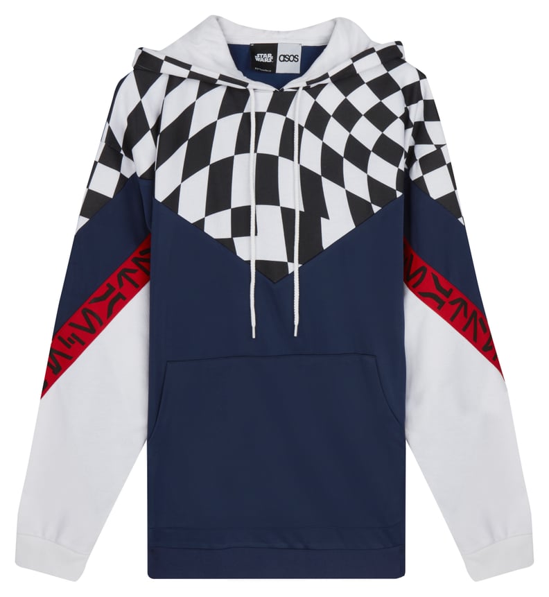 ASOS x Star Wars Oversized Hoodie With Checkerboard & Printed Tape