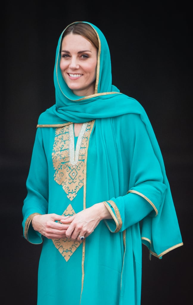 Kate Middleton at the Badshahi Mosque in Pakistan