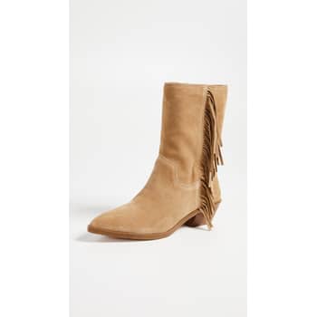 Rebecca minkoff krissa fringe western boots hotsell