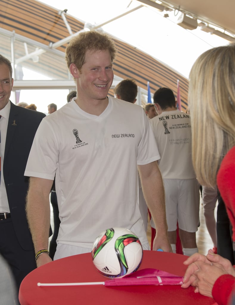 Prince Harry Playing Soccer in New Zealand