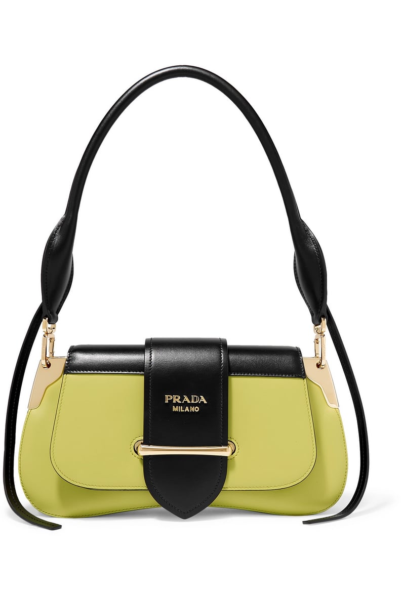 Prada Sidonie Two-Tone Leather Shoulder Bag