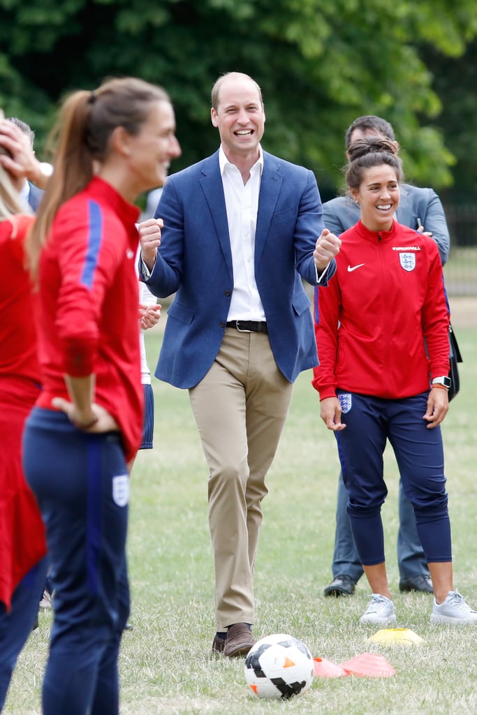 Prince William Playing Soccer With Kids in London July 2017